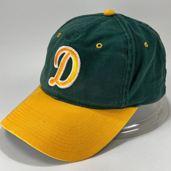 VTG Youngan Kudzu Tulsa Drillers Snapback Baseball Hat Cap Green Gold Mens - Picture 2 of 15